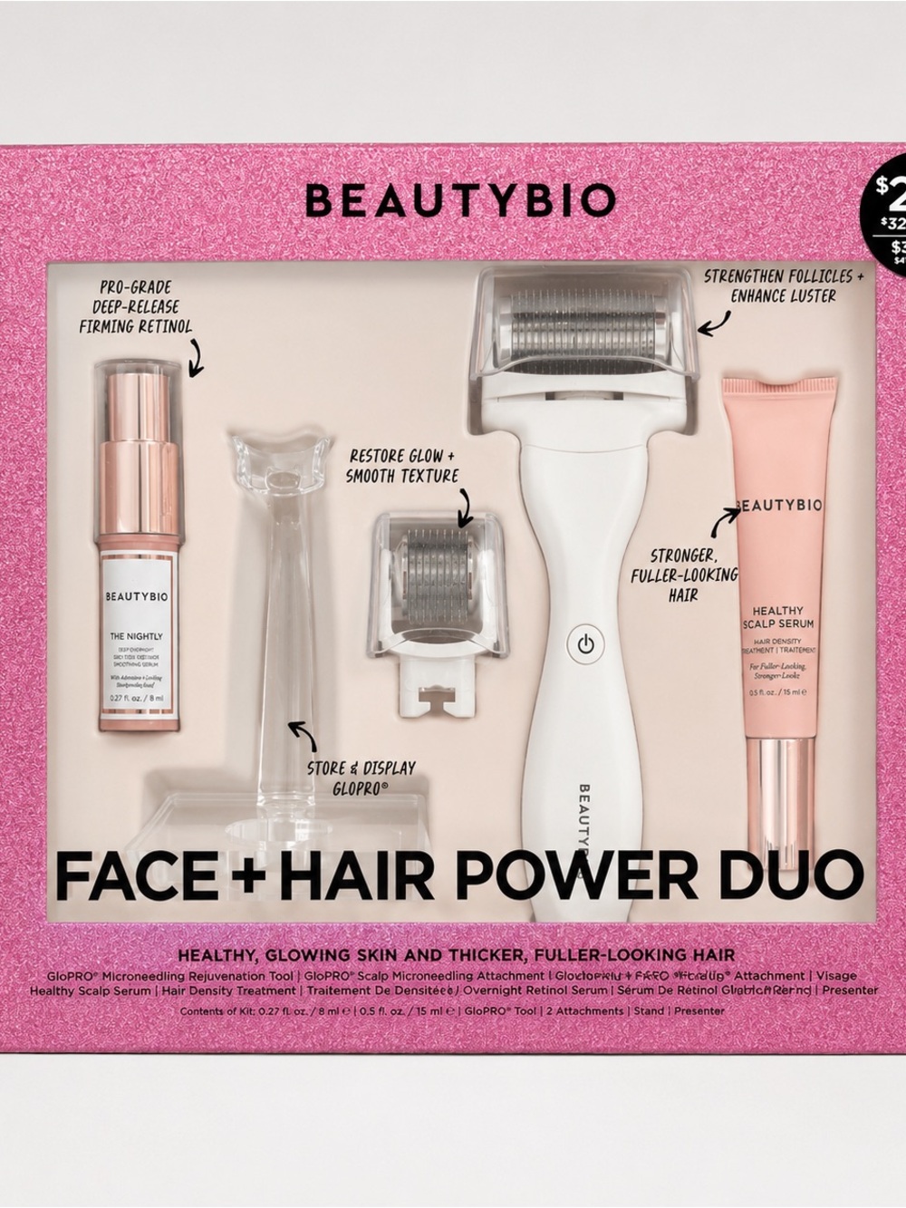 BEAUTYBIO Face + Hair Power Duo Kit - Pink